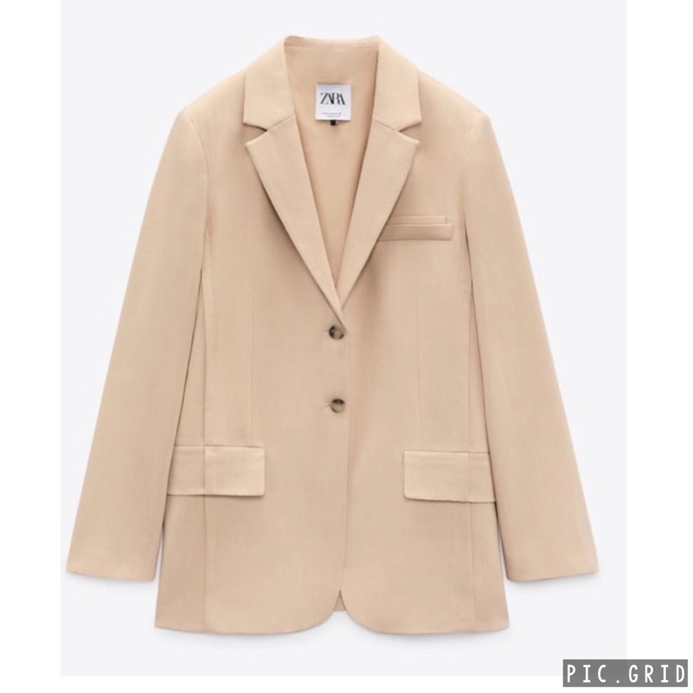 Zara full length pleated pant and straight cut blazer - Picture 7 of 16